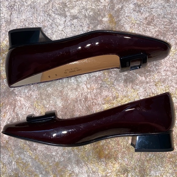 NWT Coach Darby Patent Leather Bordeaux Loafers - Picture 4 of 8